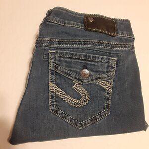 Silver Jeans Suki Mid Capri Women's Jeans L43931SSD413